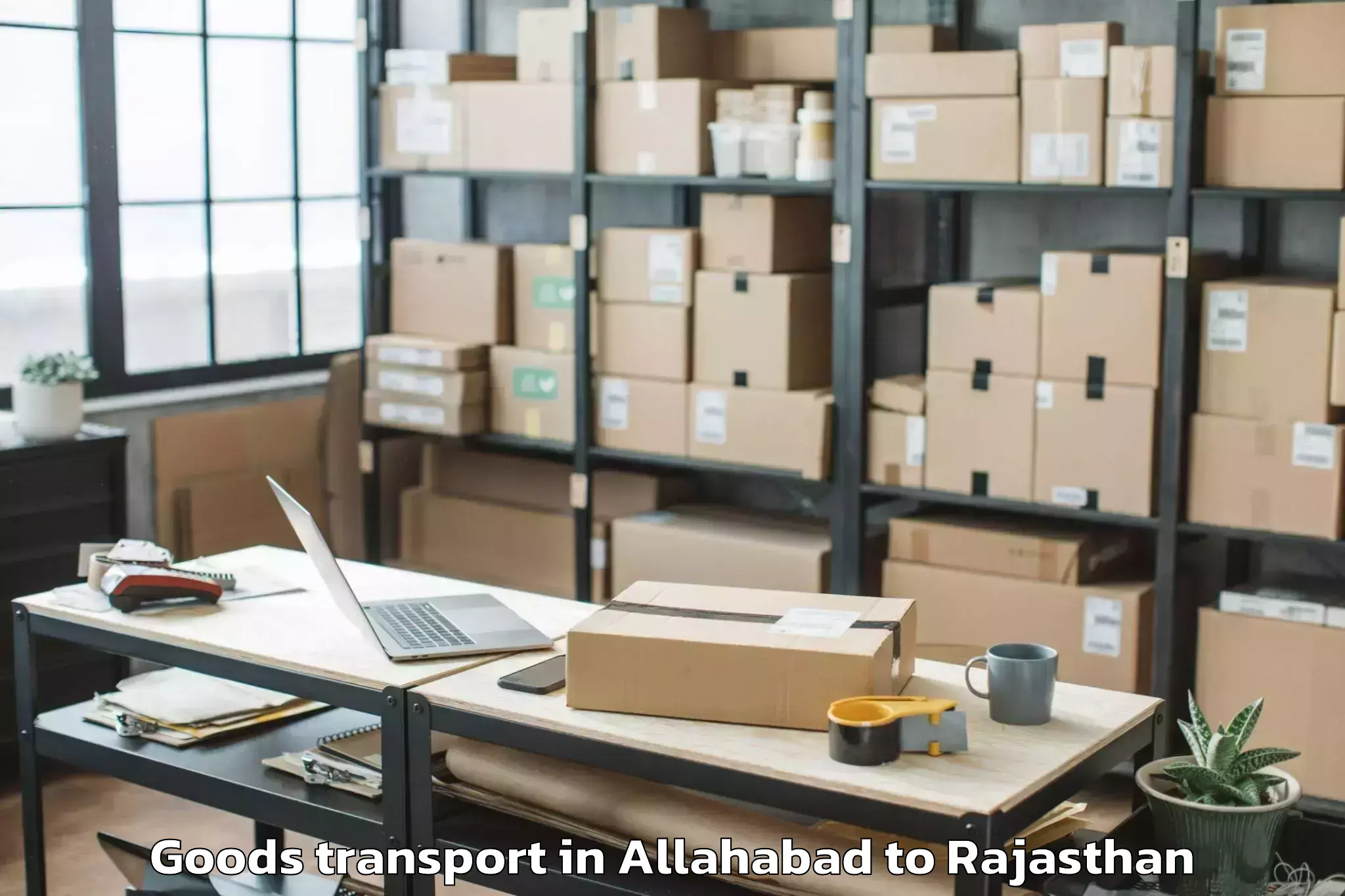 Comprehensive Allahabad to Chomu Goods Transport